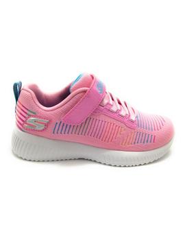 Zapatilla Unisex Skechers Bobs Squad Rosa