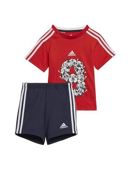 Conjunto Niño adidas Lil 3S Rojo Marino