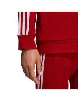 Sudadera adidas 3 Bandas Roja Hombre