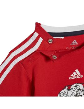 Conjunto Niño adidas Lil 3S Rojo Marino