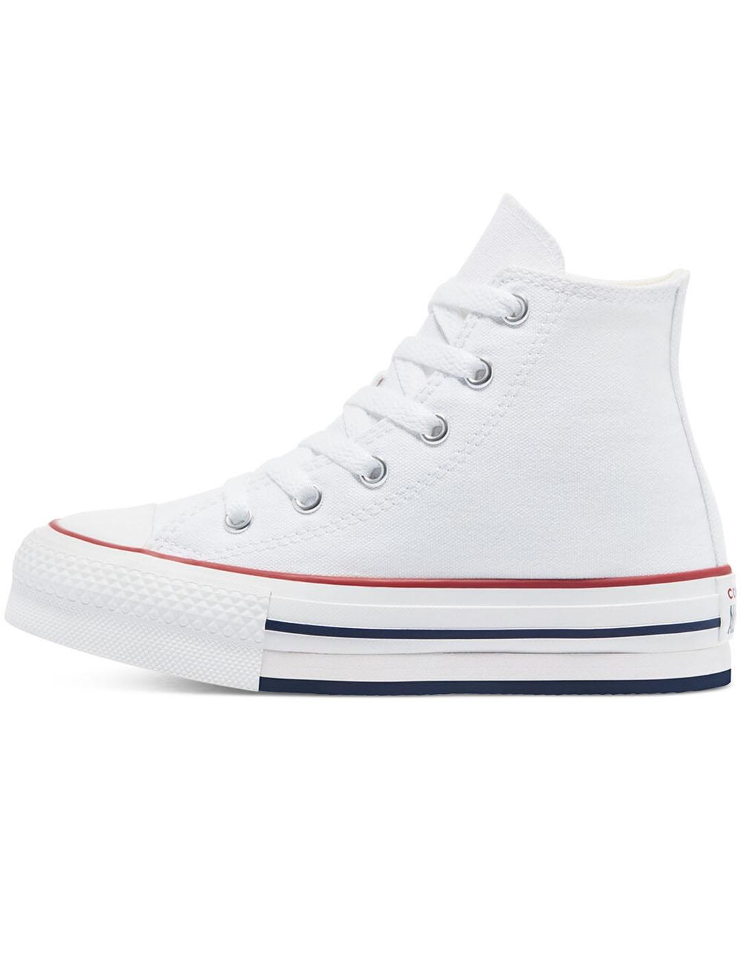 Zapatilla Niña Converse Eva Lift Plataforma Blanca