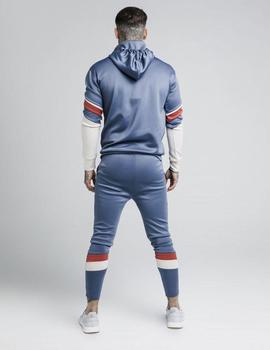 Sudadera SikSilk Sprint 1/4 Zip Hombre Azul