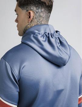 Sudadera SikSilk Sprint 1/4 Zip Hombre Azul