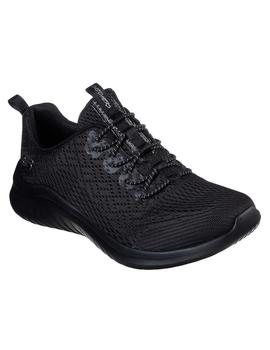 Zapatilla Mujer Skechers Ultra Flex Negro/Negro