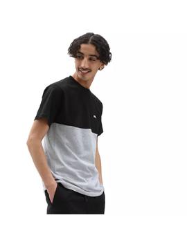 Camiseta Hombre Vans Colorblock Negra Gris