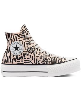 Zapatilla Mujer Converse Botín Plat. Crimson Tigre