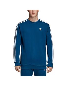 violación esfuerzo Rectángulo Sudadera adidas Mono 3 Bandas Azul