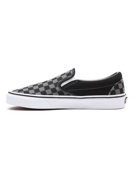 Zapatilla Unisex Vans Classic Slip-On Cuadros Negr