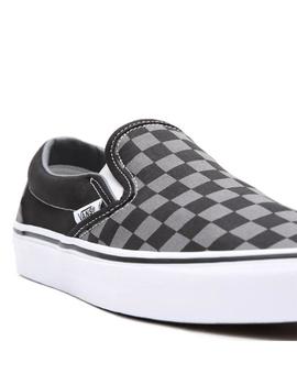 Zapatilla Unisex Vans Classic Slip-On Cuadros Negr