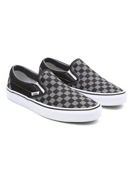 Zapatilla Unisex Vans Classic Slip-On Cuadros Negr