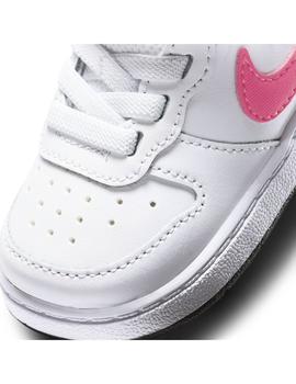 Zapatilla Niña Nike Court Borough Gris Rosa