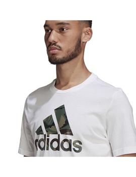 Camiseta Hombre adidas Essentials Blanco/Camo