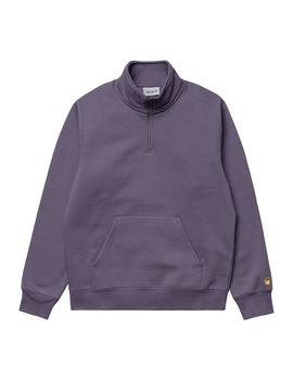 Sudadera Hombre Carhartt WIP Chase Neck Zip Morada