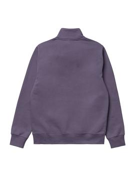 Sudadera Hombre Carhartt WIP Chase Neck Zip Morada