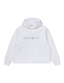 Sudadera Mujer Carhartt WIP Shadow Scrip Blanca