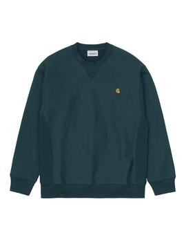 Sudadera Hombre Carhartt WIP American Scrip Verde