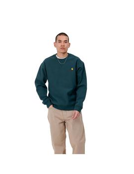 Sudadera Hombre Carhartt WIP American Scrip Verde