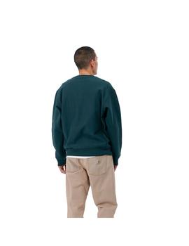 Sudadera Hombre Carhartt WIP American Scrip Verde