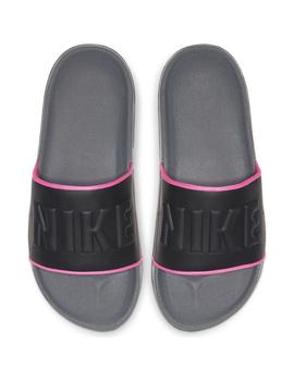 Chancla Unisex Nike OffCouert Slide Negro/Rosa