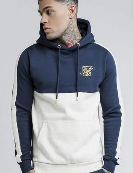 Ajustarse Objetado estación de televisión Sudadera SikSilk Cut - Sew Hombre Azul