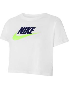 Camiseta Niña Nike Crop Blanca