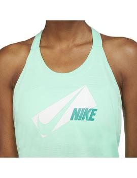 Camiseta Mujer Nike Elastika Verde