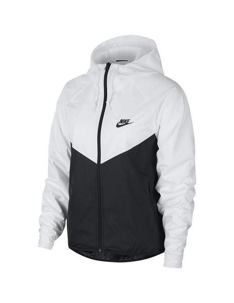 rescate muelle Precaución Cortavientos Mujer Nike Nsw Negro Blanco