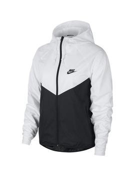 Cortavientos Mujer Nike Nsw Negro Blanco