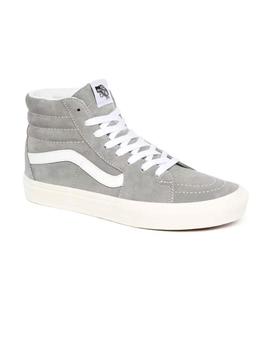 Zapatilla Unisex Vans SK8 Hi Gris