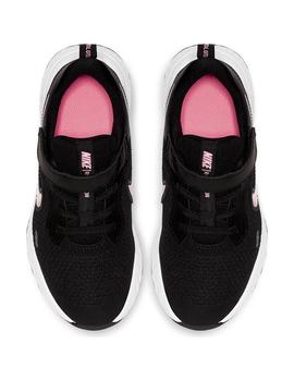 Zapatilla Niña Nike Revolution Negro Rosa