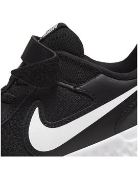 Zapatilla Niñ@ Nike Revolution Negra Blanca