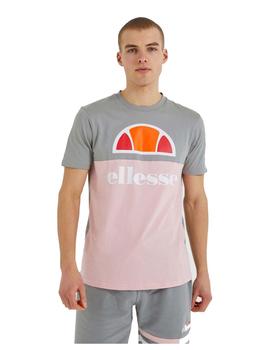 Camiseta Hombre Ellesse Arbatax Gris Rosa