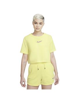 Camiseta Mujer Nike NSW Crop Amarillo