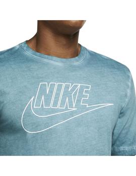 Camiseta Hombre Nike Dye Wash Azul