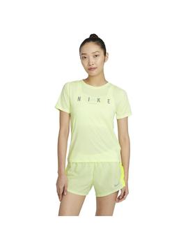 Camiseta Mujer Nike Miler Run Division Fluor