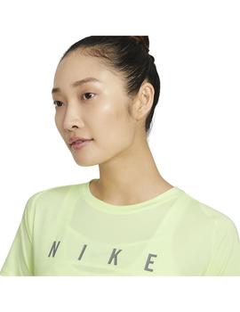 Camiseta Mujer Nike Miler Run Division Fluor