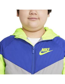 Cortavientos Niño Nike Nsw Gris Azul