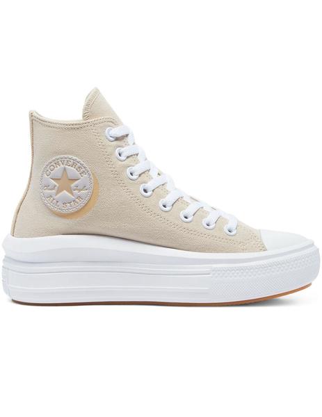 beneficioso Ocho Leer Zapatilla Mujer Converse Move Hi Beige