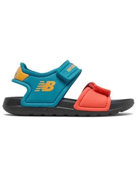 Chancla Baby New Balance Candy Azul/Naranja