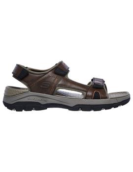 Sandalia Hombre Skechers Relaxed Fit Marron.