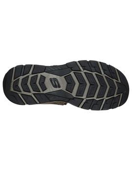 Sandalia Hombre Skechers Relaxed Fit Marron.