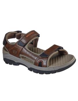 Sandalia Hombre Skechers Relaxed Fit Marron.