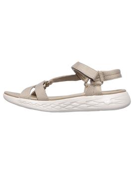 Sandalia Mujer Skechers On The Go Beige