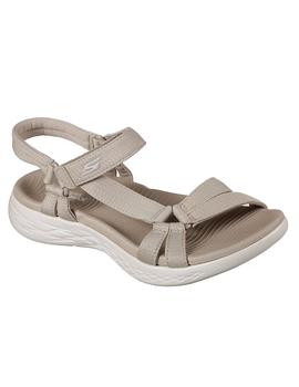 Sandalia Mujer Skechers On The Go Beige