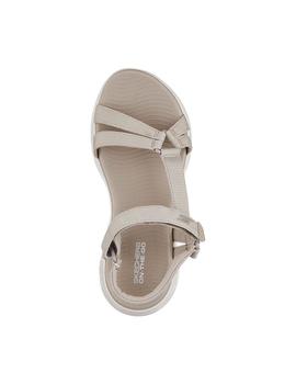 Sandalia Mujer Skechers On The Go Beige