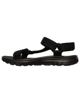 Chancla Hombre Skechers Flex Advant Negro