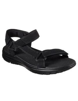 Chancla Hombre Skechers Flex Advant Negro