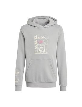 Sudadera Niña adidas Hoodie Gris