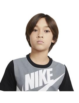 Camiseta Niño Nike Nsw Gris Blanca