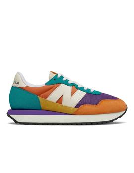 Zapatilla Mujer New Balance 237 Naranja Morado